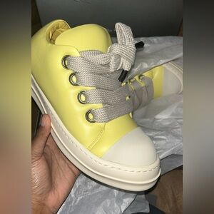 Rick Owens Jumbo Laced Padded Sneakers in green features